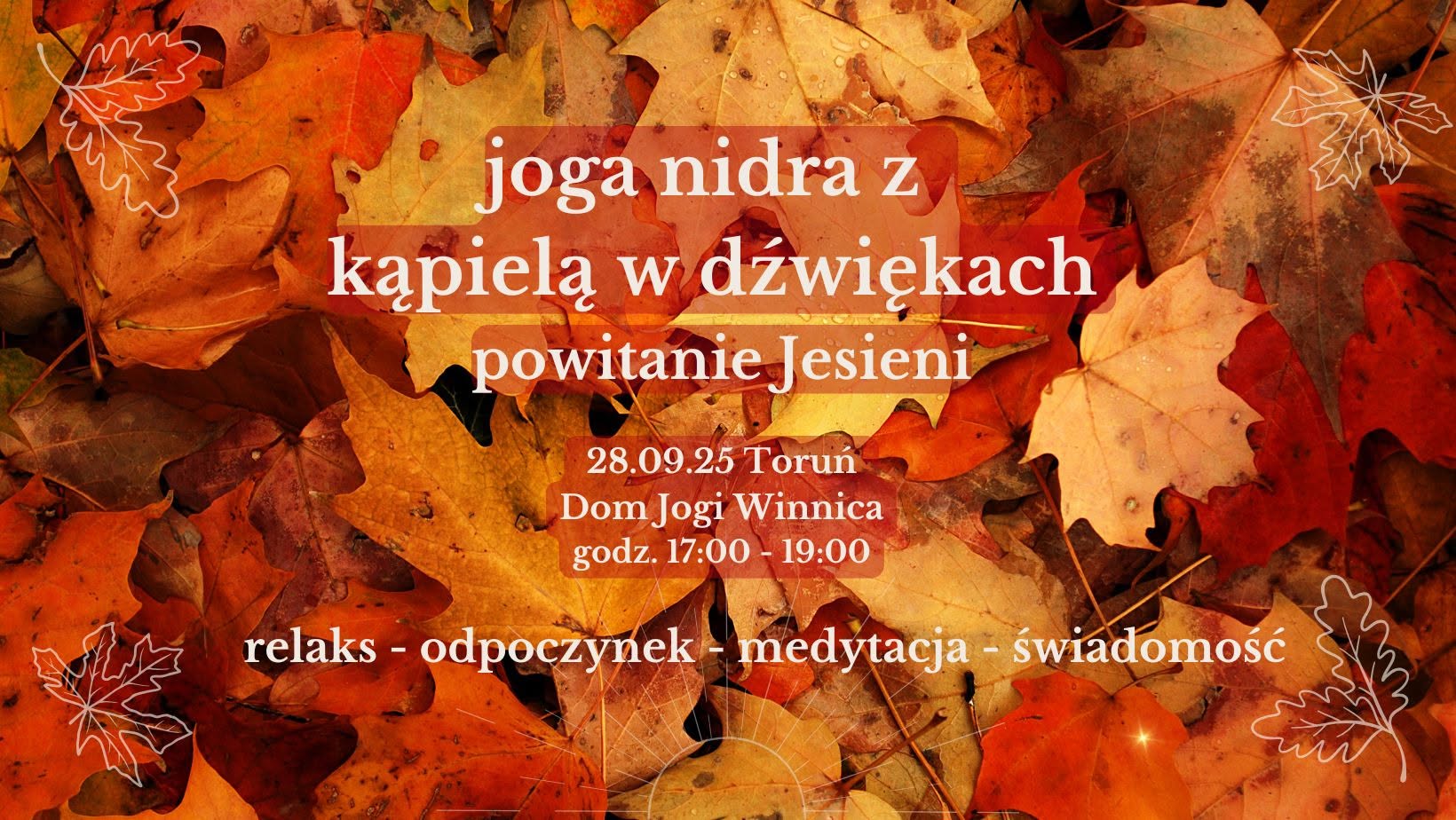 Baner wydarzenia Powitanie Jesieni, Toruń, 28 września 2025