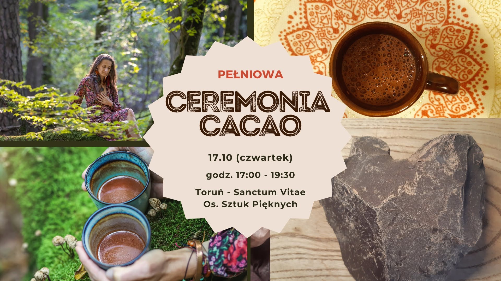 Pełniowa Ceremonia Cacao, 17 października 2024